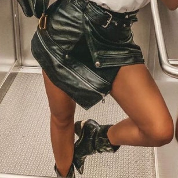 CATWALK COLLECTION Zachary Leather Skirt - Picture 5 of 5